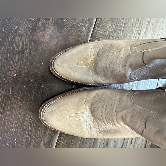 Boulet Cowboy Boots Ladies Gray Size 5.5 - Picture 6 of 7